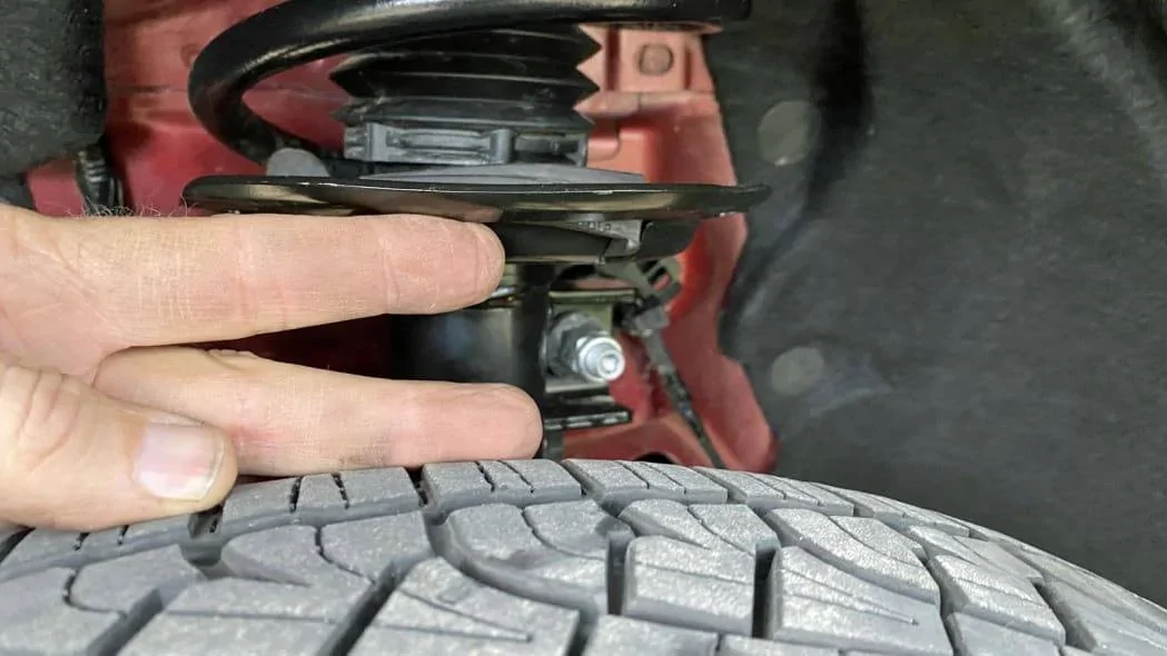 Ford Bronco Sport Suspension Deep Dive - Bronco Sport Badlands 2_fr_strut_tire_clearance-copy