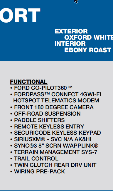 Ford Bronco Sport What is the Wiring Pre-Pack? 1622913384092