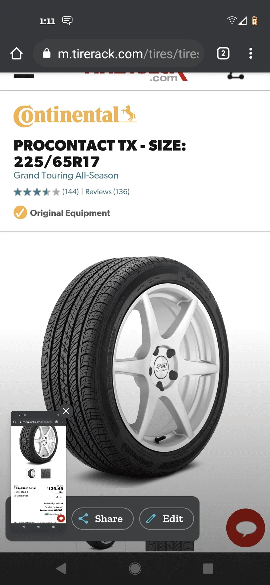 Ford Bronco Sport New bronco, tire blew and dealer can’t find me a tire Screenshot_20210607-131135