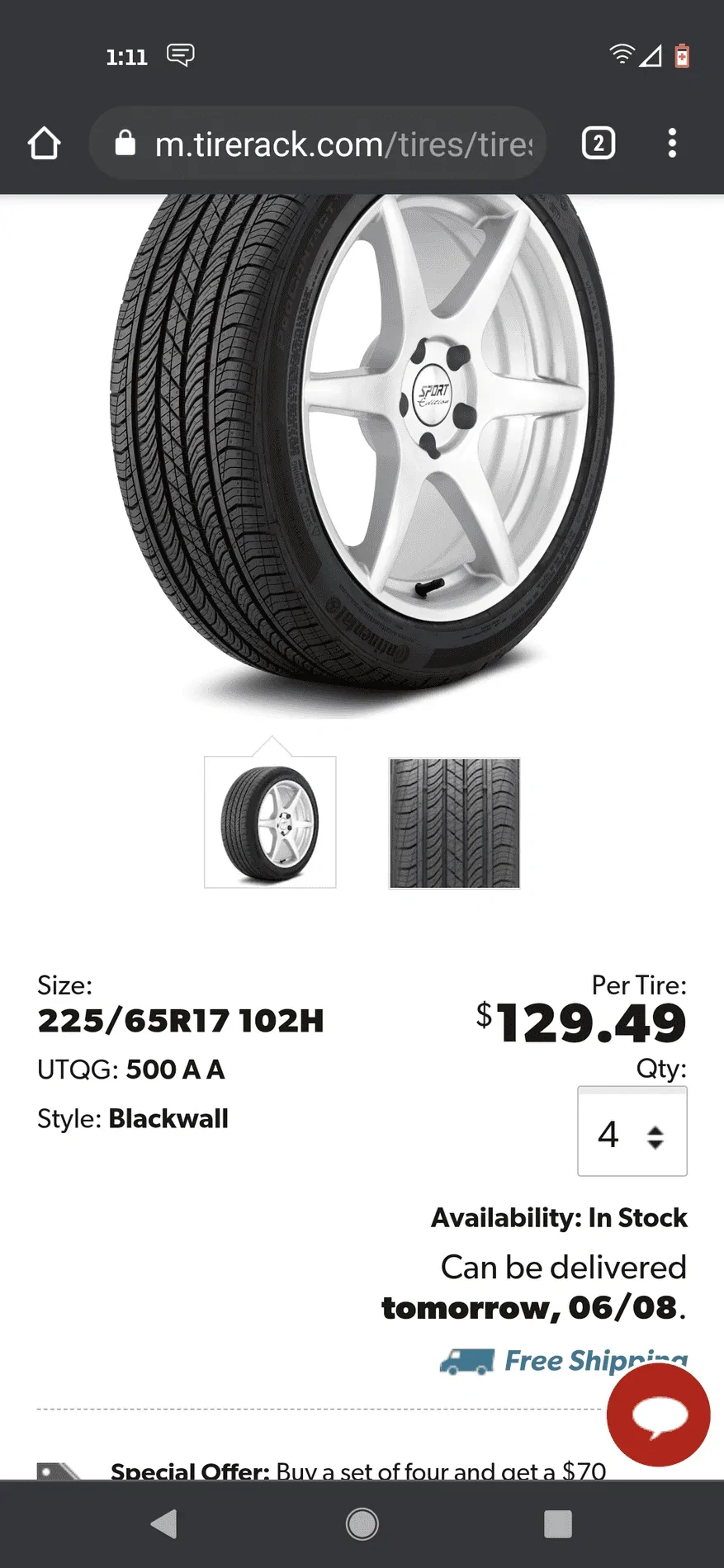 Ford Bronco Sport New bronco, tire blew and dealer can’t find me a tire Screenshot_20210607-131129