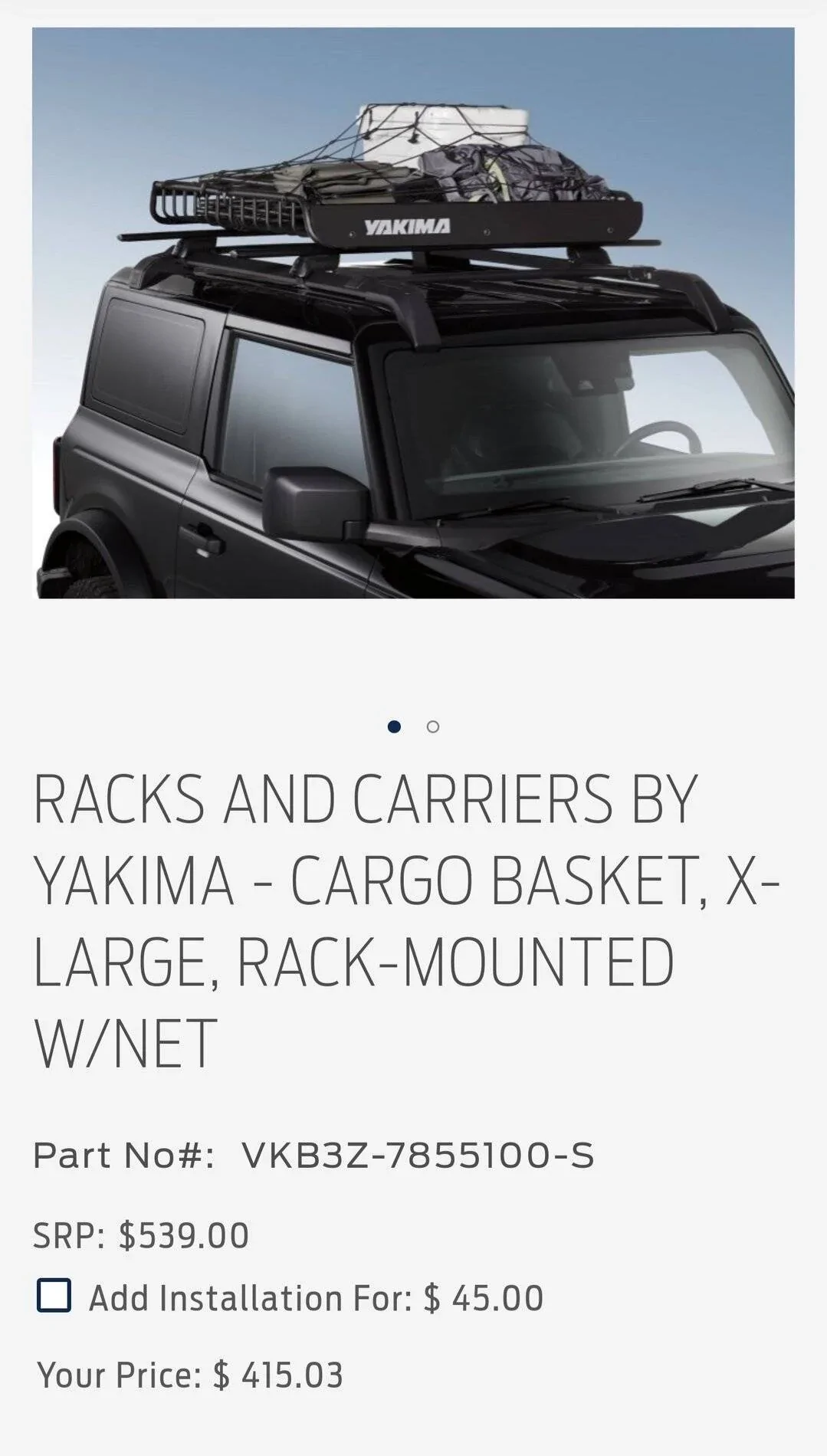 Ford Bronco Sport Who's got this Yakima cargo basket? Help Screenshot_20210614-155032_Chrom