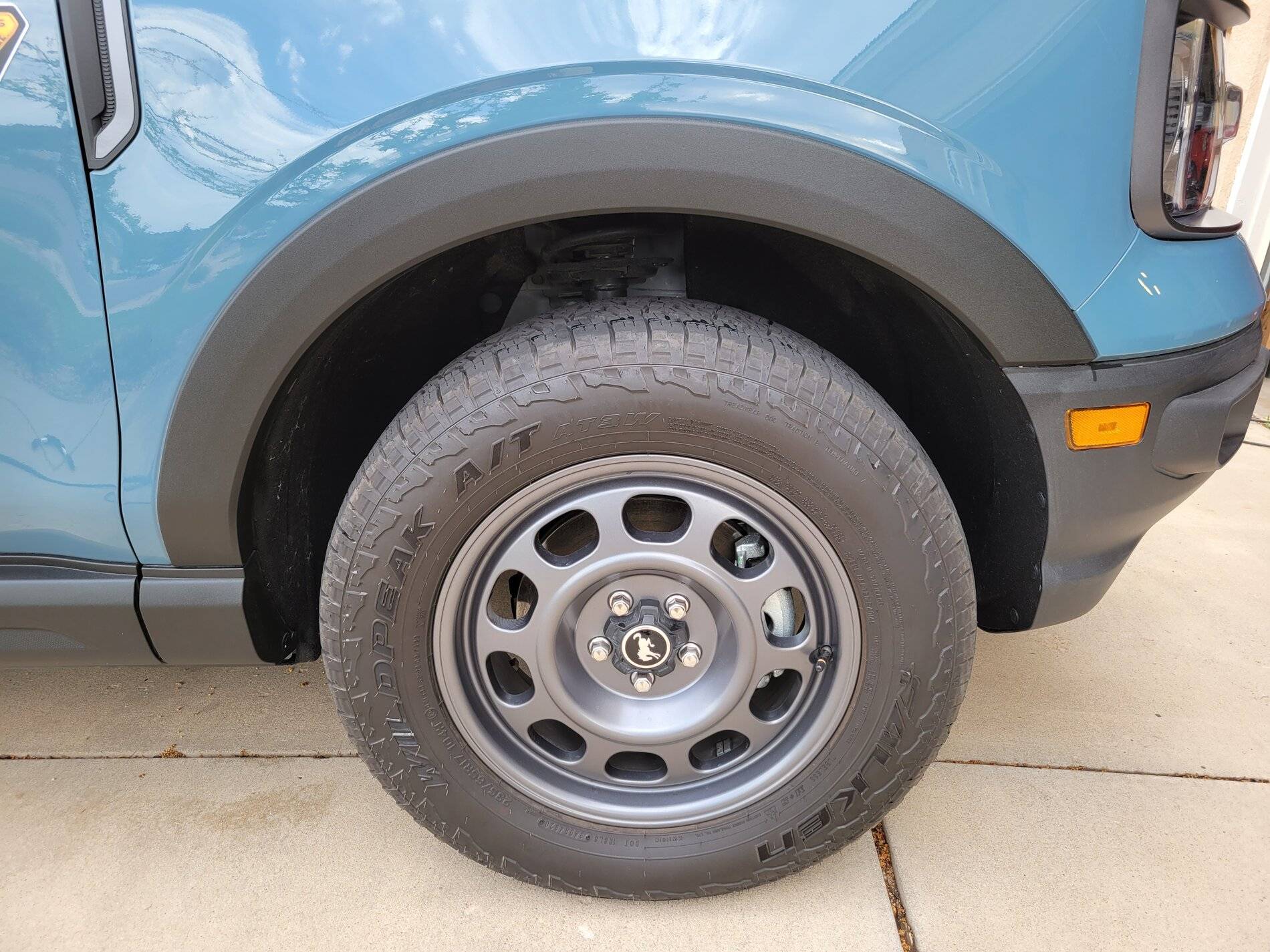 Ford Bronco Sport Front splash guards & fender flairs 20210620_174144