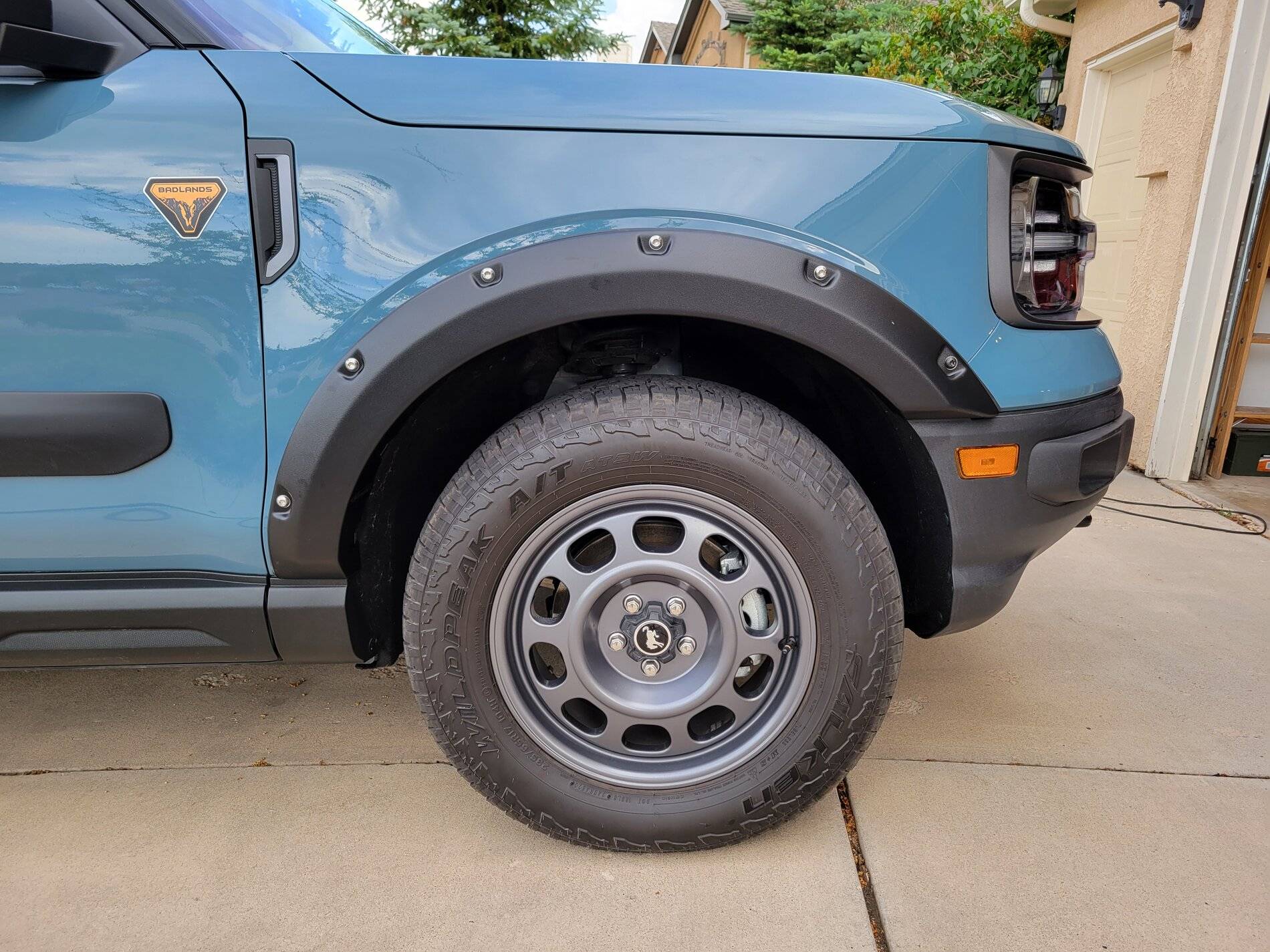 Ford Bronco Sport Front splash guards & fender flairs 20210620_175145