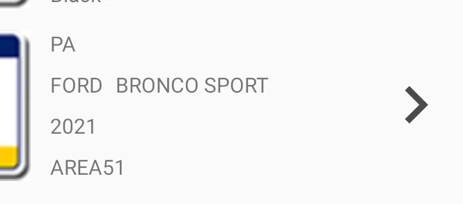 Ford Bronco Sport Bronco Sport not in E-Z Pass Vehicle List Screenshot_2021-06-24-06-27-24-64