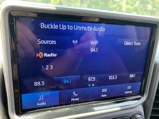 Ford Bronco Sport Unbuckling Seat Belt Muting Radio BAudio