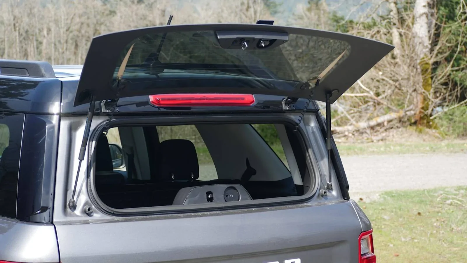 Ford Bronco Sport Bronco Sport interior storage review - "it's like an REI in here" 2021-Ford-Bronco-Sport-cargo-glass-hatch