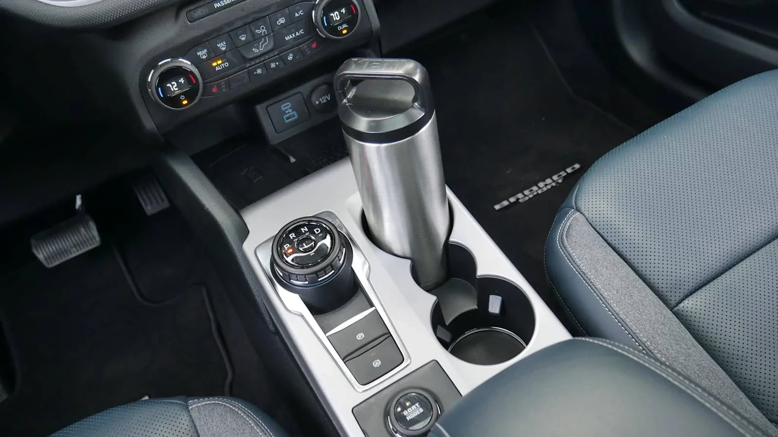 Ford Bronco Sport Bronco Sport interior storage review - "it's like an REI in here" ord-Bronco-Sport-interior-center-console-with-yeti