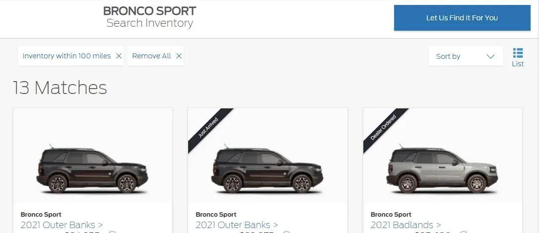 Ford Bronco Sport Bronco’s arrived in my town today. Captur