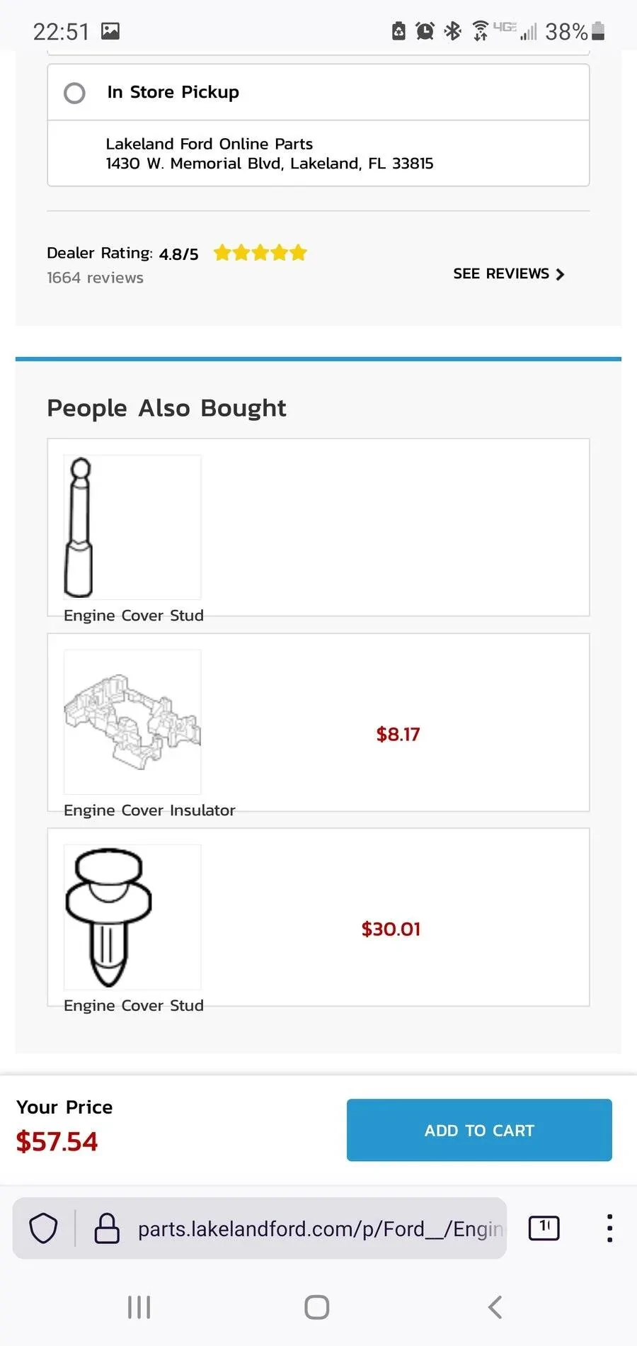 Ford Bronco Sport WTB - engine cover and assoiated parts Screenshot_20210702-225104_Firefox