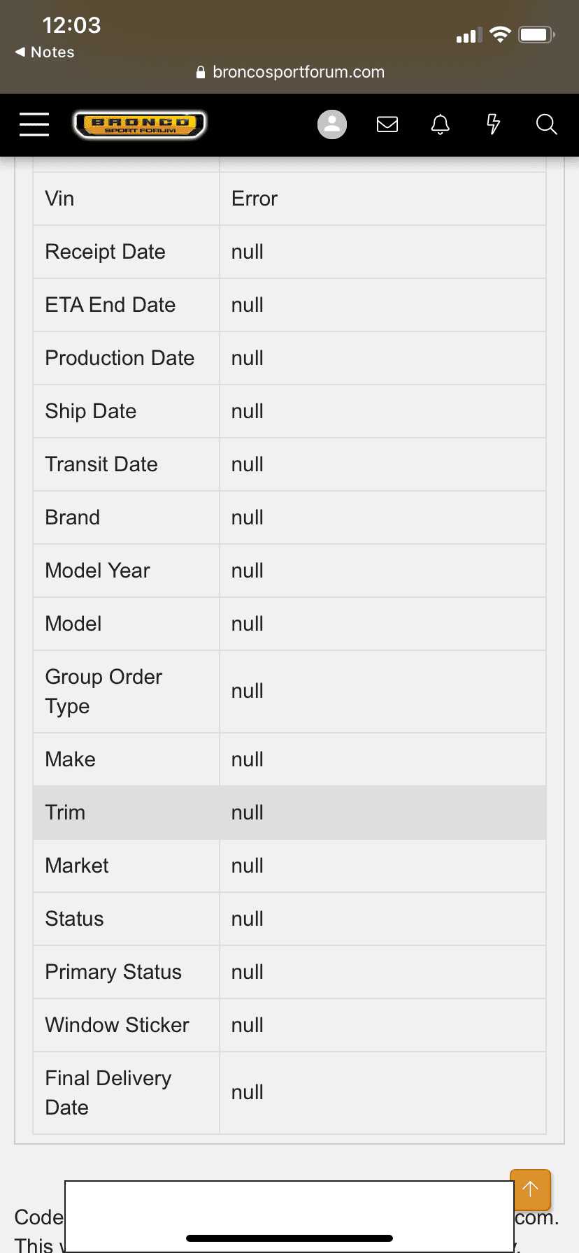 Ford Bronco Sport Tracker issue? 7F8E717D-659F-4329-839C-5595CF862930