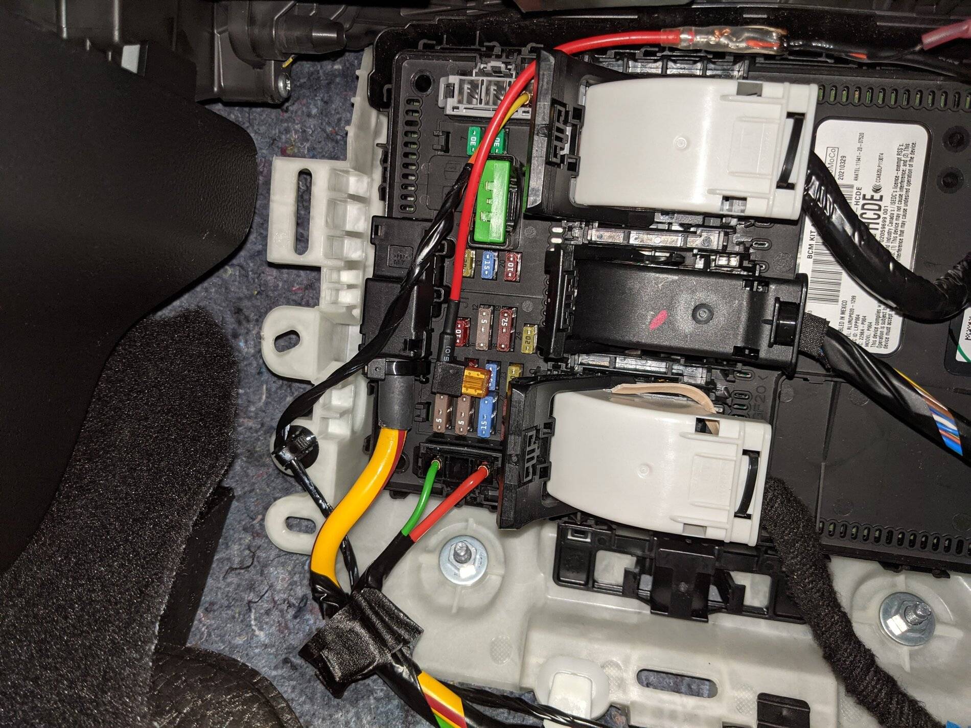 Ford Bronco Sport Interior Fuse Block Access. PXL_20210712_160835785