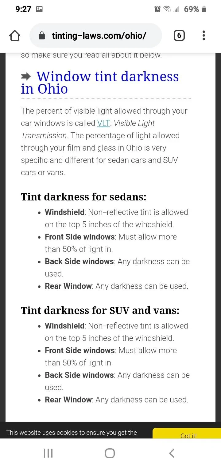 Ford Bronco Sport Tell me about your tint Screenshot_20210715-212745_Chrom