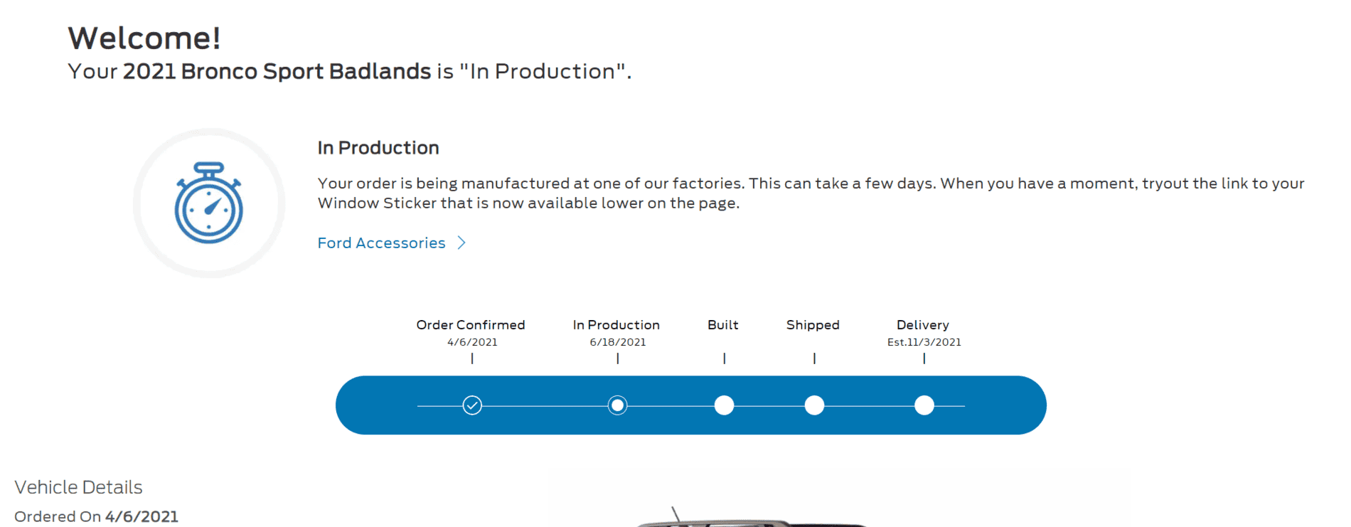 Ford Bronco Sport Waiting room Screenshot 2021-07-19 105938