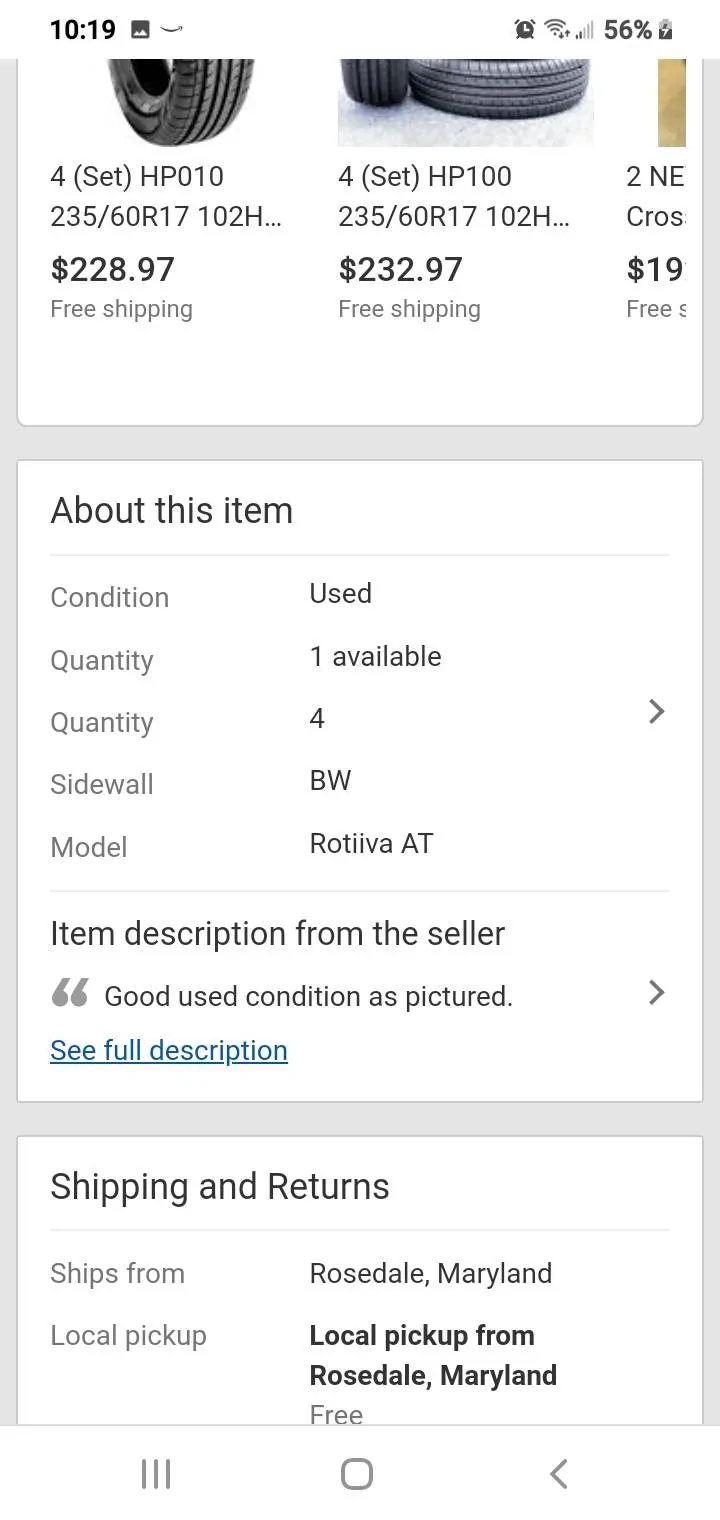 Ford Bronco Sport Some cheap shoes in MD Screenshot_20210719-221920_Chrom