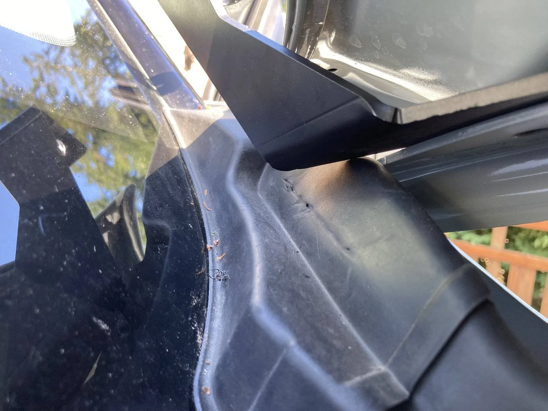 Ford Bronco Sport Transceiver Installation thread  (Ham, CB, GMRS). Radio unit and antenna installation on Bronco Sport You have to bend the rubber just a bit