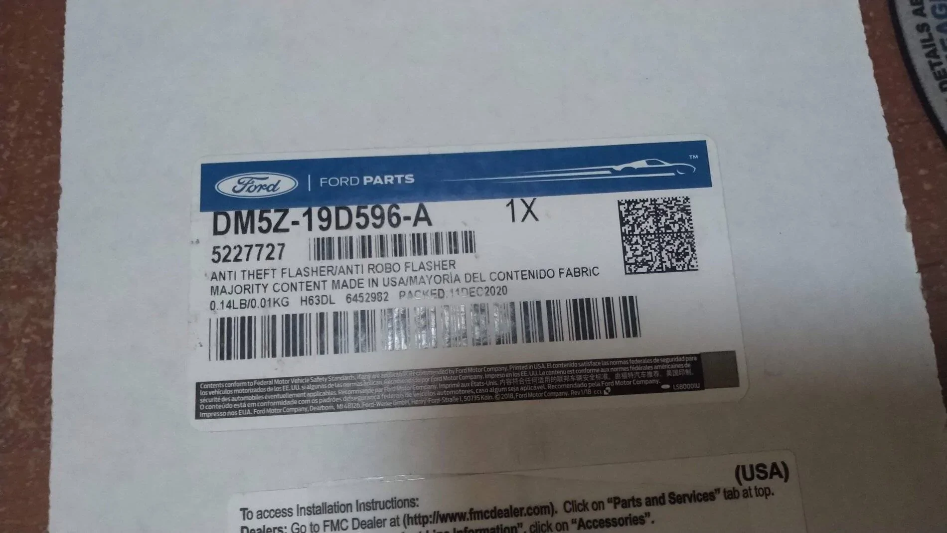 Ford Bronco Sport Ford Perimeter Plus Alarm Upgrade KIMG2647