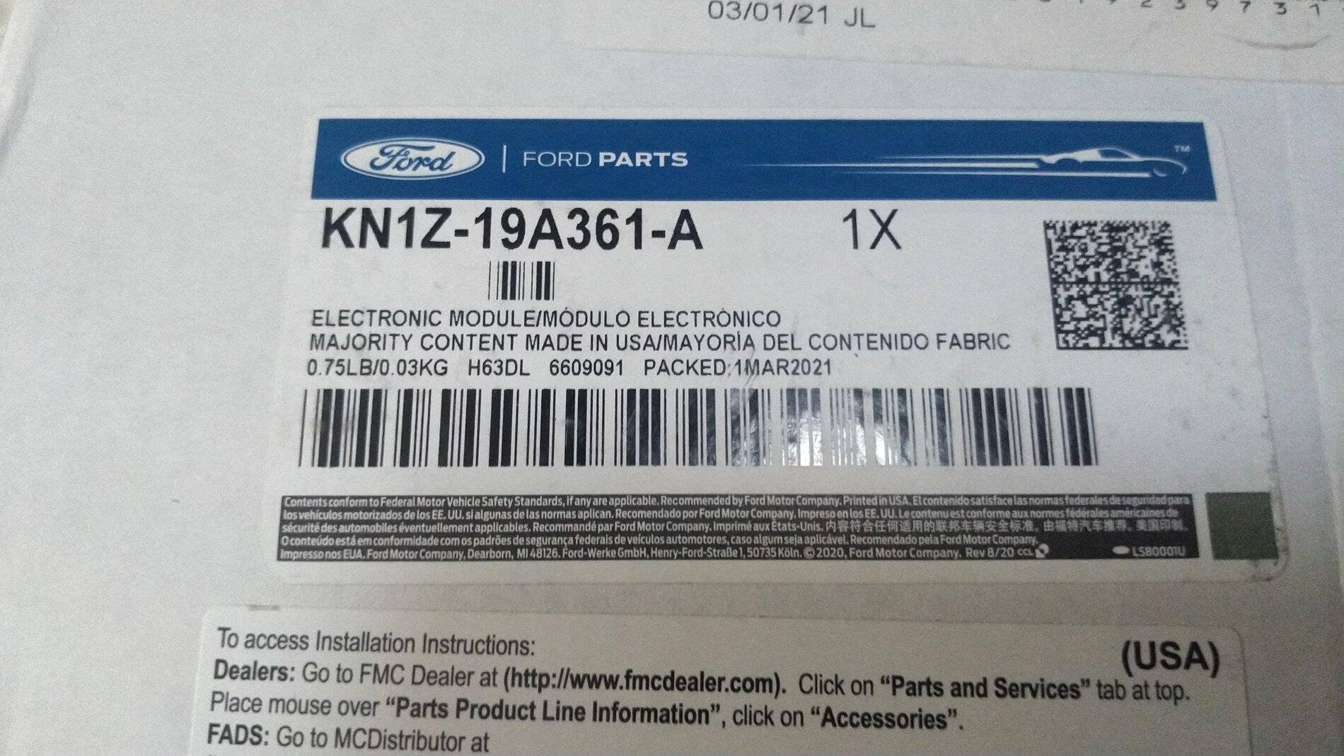 Ford Bronco Sport Ford Perimeter Plus Alarm Upgrade KIMG2649