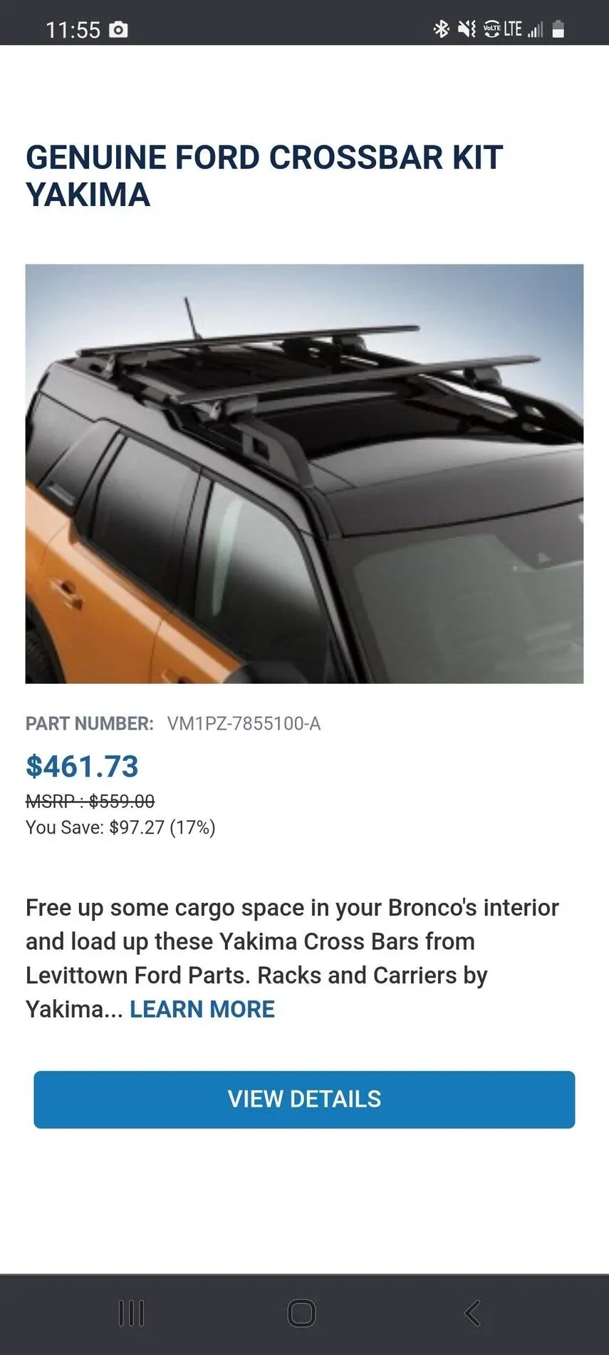 Ford Bronco Sport Post your crossbar/basket/rack combo photos! Screenshot_20210727-115553_Chrom