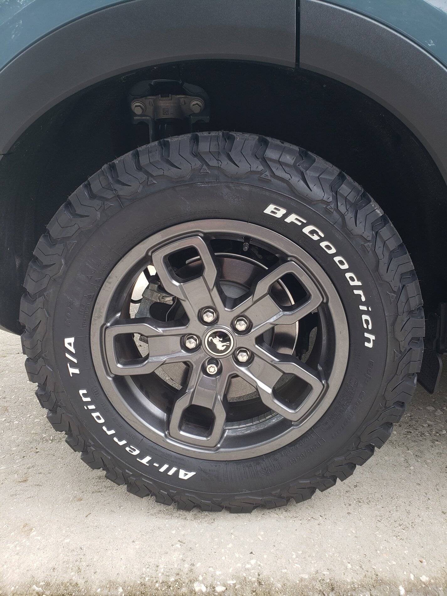 Ford Bronco Sport Got new tires - BFG All Terrain T/A KO2's in 245/65 x17" 20210729_163837