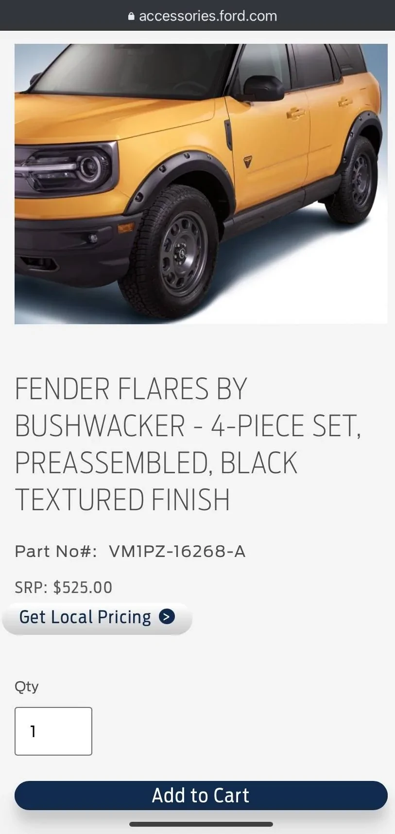 Ford Bronco Sport [SOLD] Fender Flare Kit I $300.00 8AED2DC6-9798-4E89-B293-F2726FA8AF62