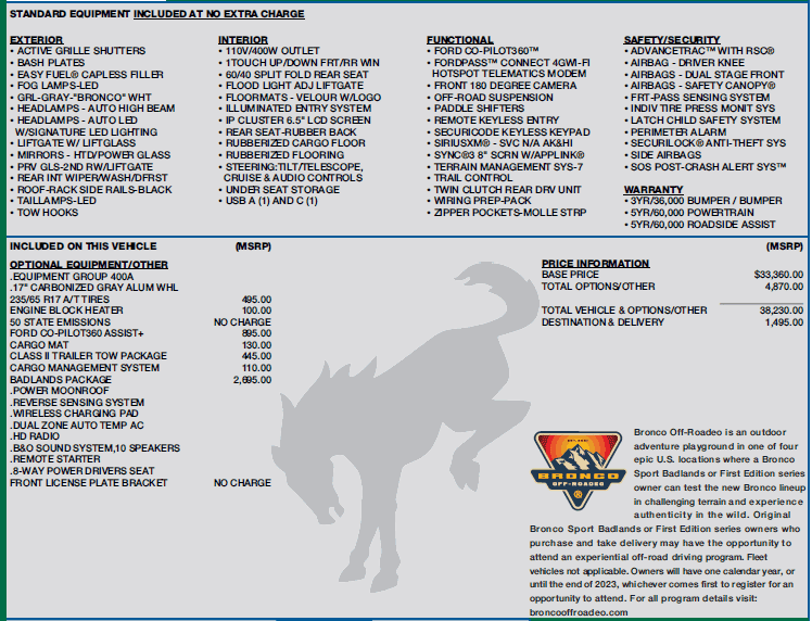 Ford Bronco Sport Waiting room 1627691402426