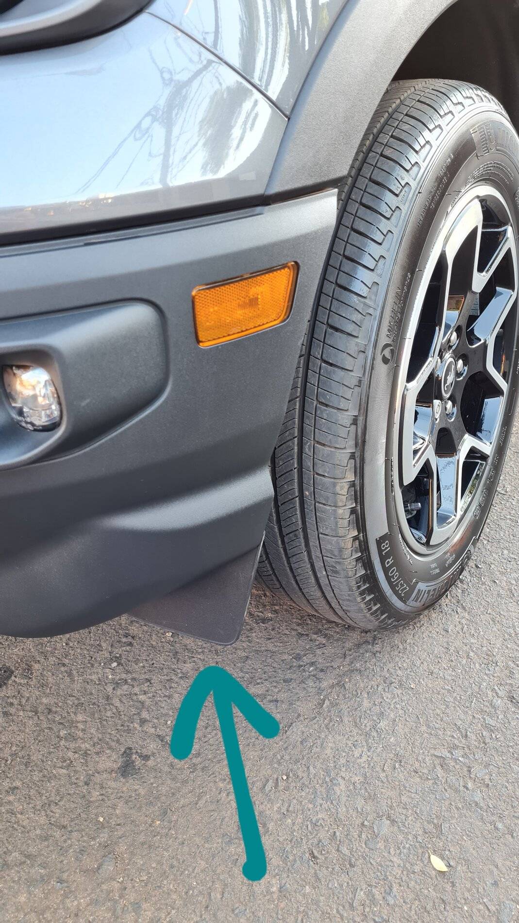 Ford Bronco Sport Front mud guard, useless? 20210801_164116