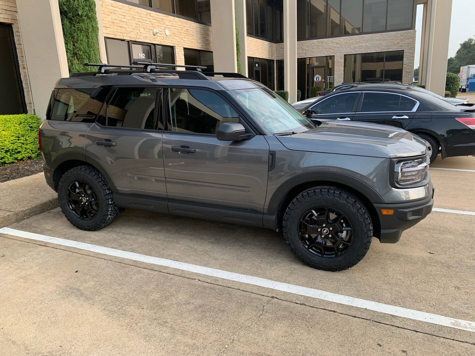 Ford Bronco Sport Powdercoated stock wheels and mounted BFG KO2 - 245/65r17 tires image9