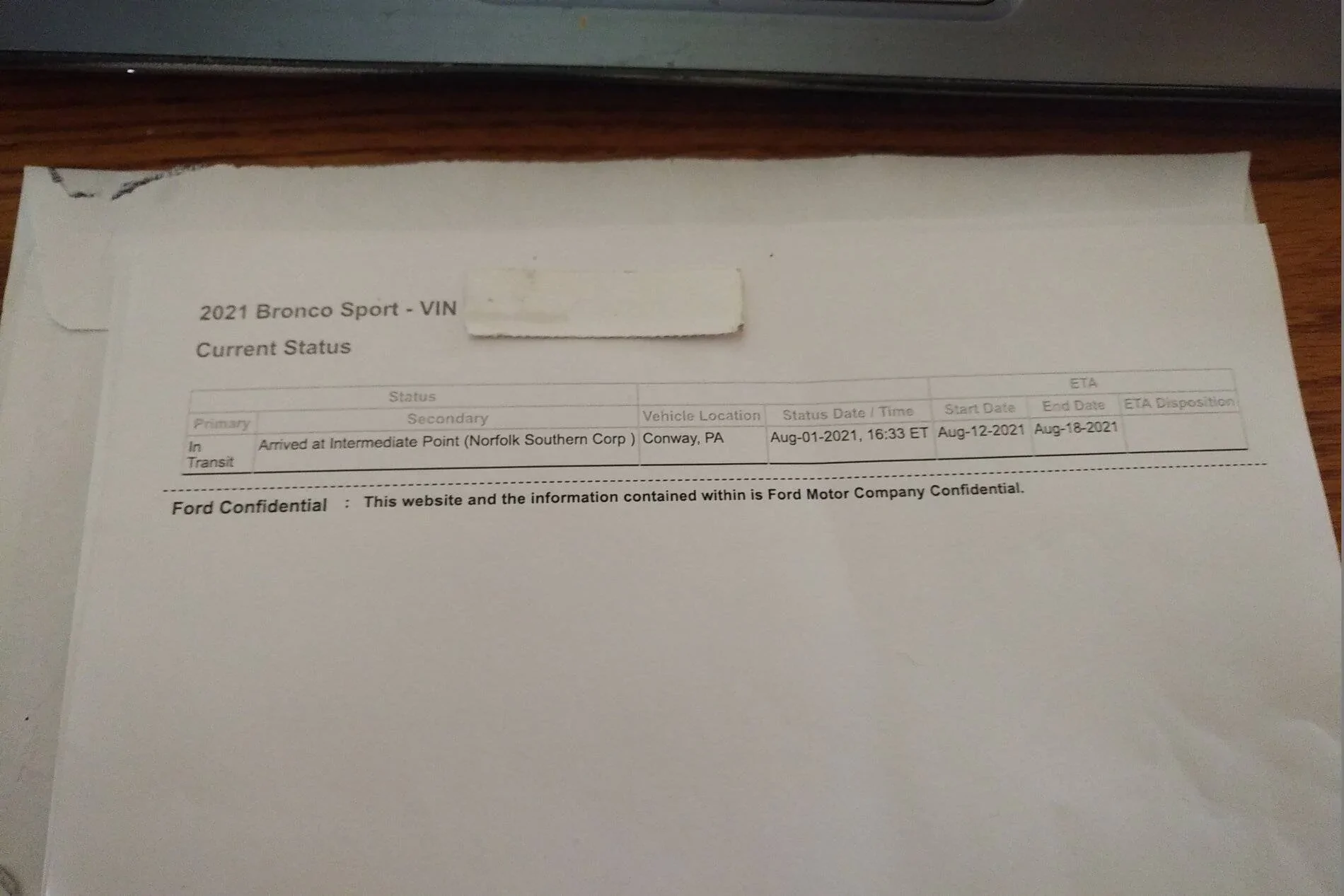 Ford Bronco Sport Waiting room IMG_20210804_1354409