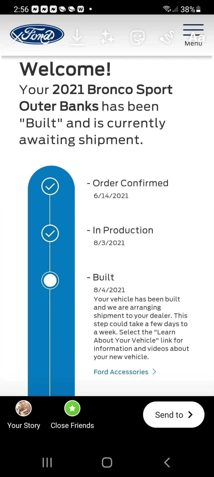 Ford Bronco Sport Waiting room Screenshot_20210804-145623_Instagram