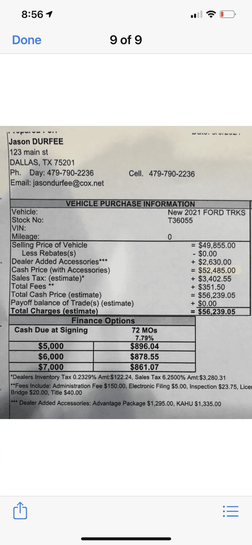 Ford Bronco Sport Sport Badlands for $56k quote dealer 75EFCA9F-5DFA-4B23-9DD6-1103C52257D3