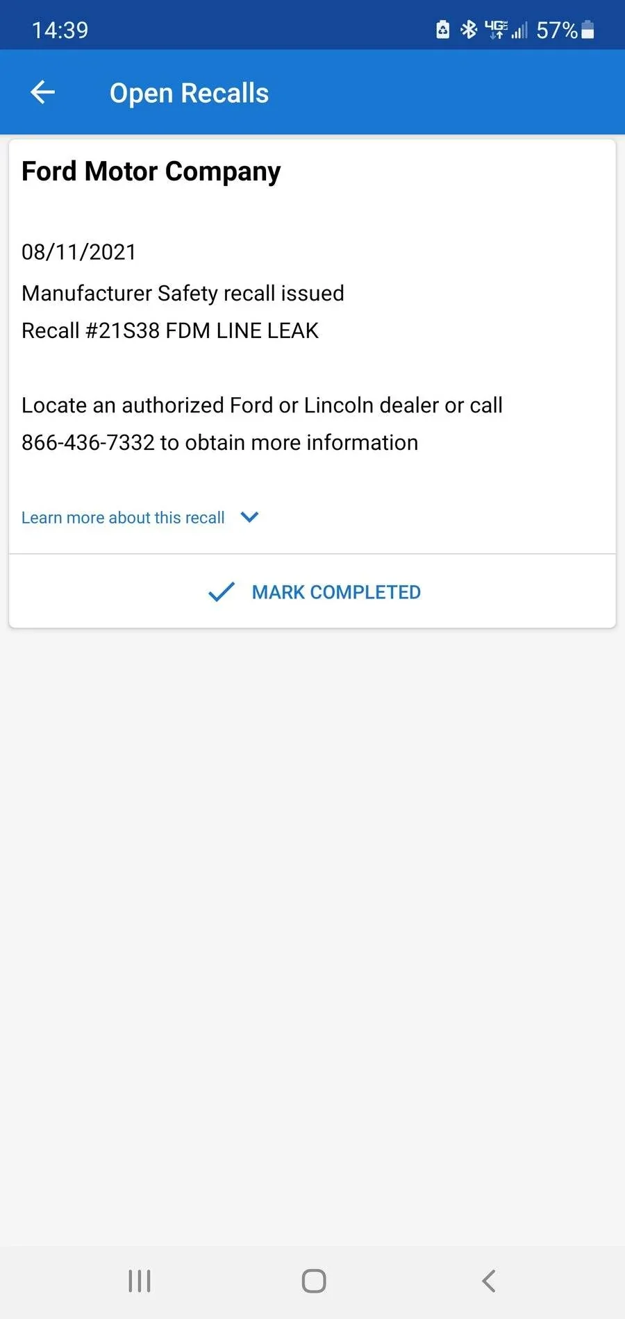 Ford Bronco Sport Recall notice: Fuel Delivery Module line may leak Screenshot_20210815-143942_CARFAX Car Car