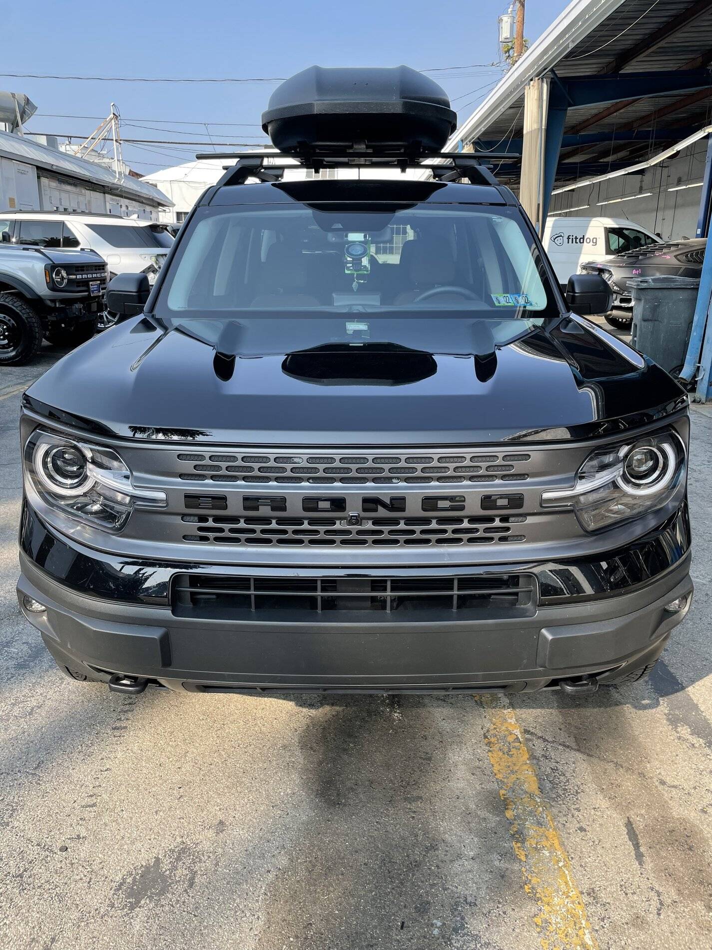 Ford Bronco Sport Replaced White Lettering with Black Lettering - Grill and Tailgate IMG_3496