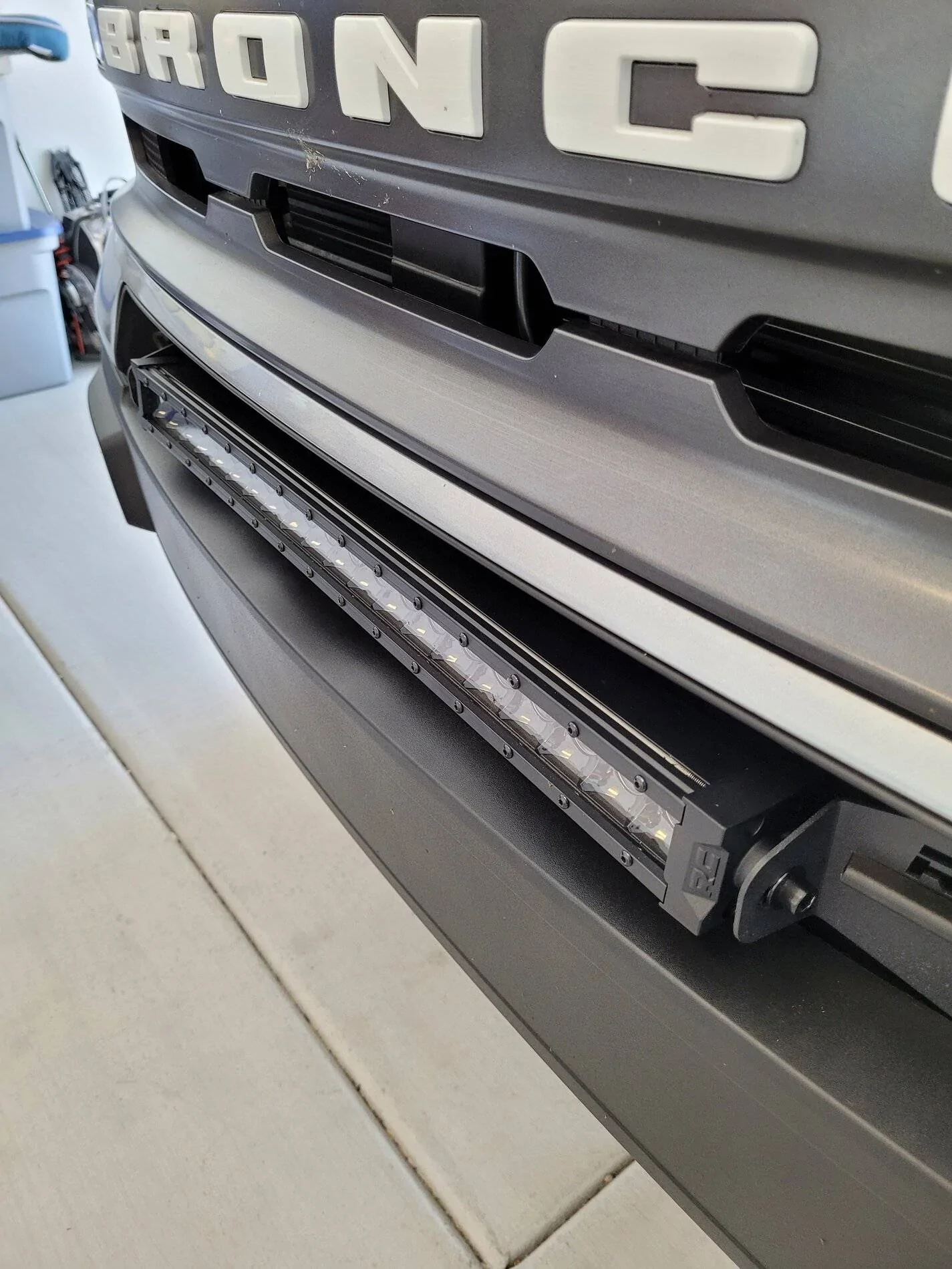 Ford Bronco Sport Installed the Rough Country 20 inch LED Bumper Light Bar 20210823_125031