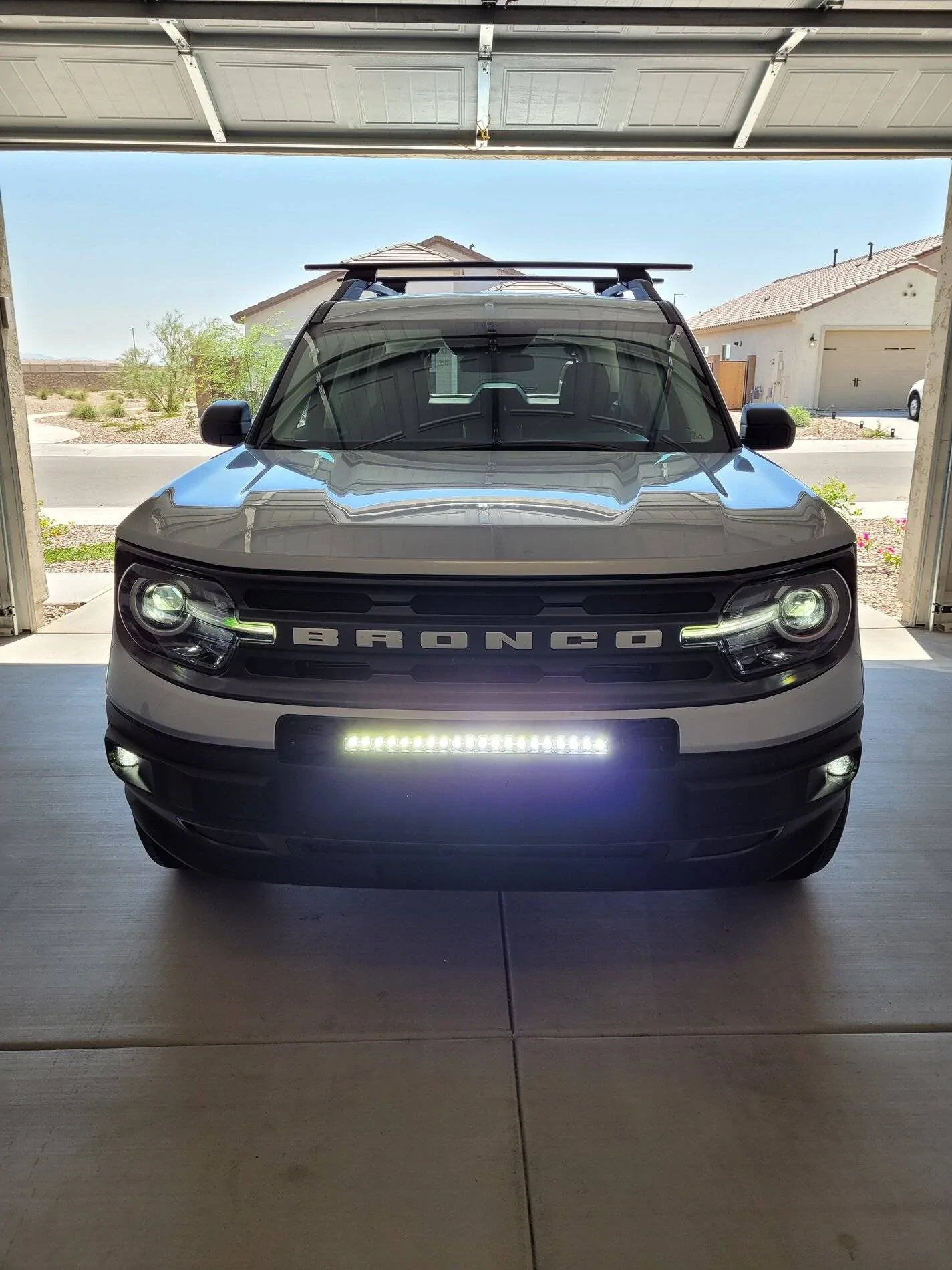 Ford Bronco Sport Installed the Rough Country 20 inch LED Bumper Light Bar 20210823_125000
