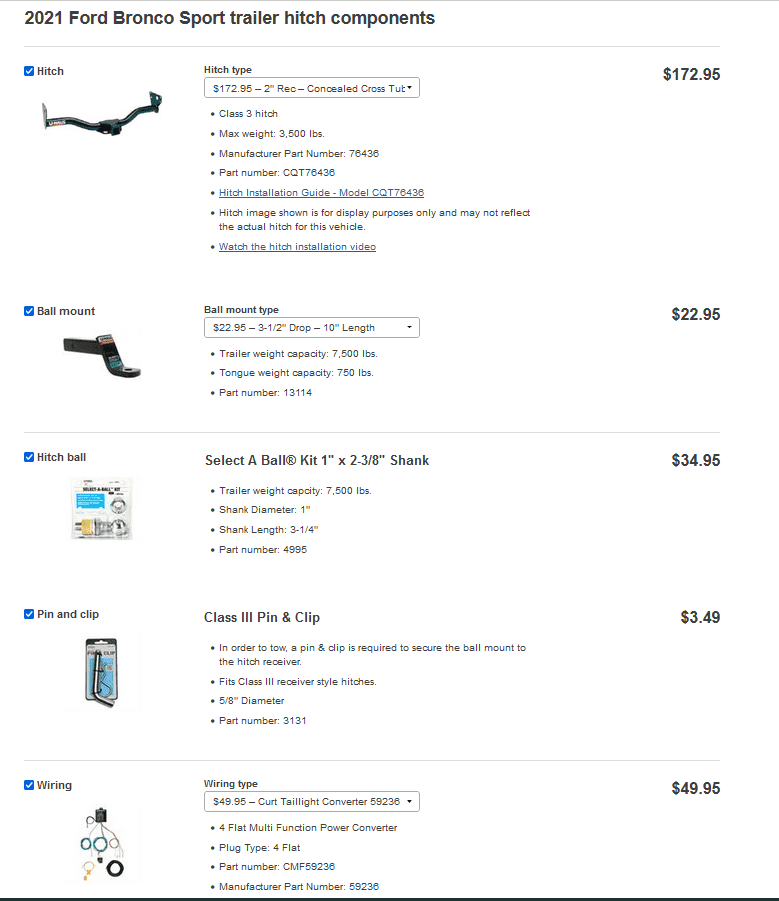 Ford Bronco Sport Choosing the right Uhaul Trailer Hitch Options 1630420874054