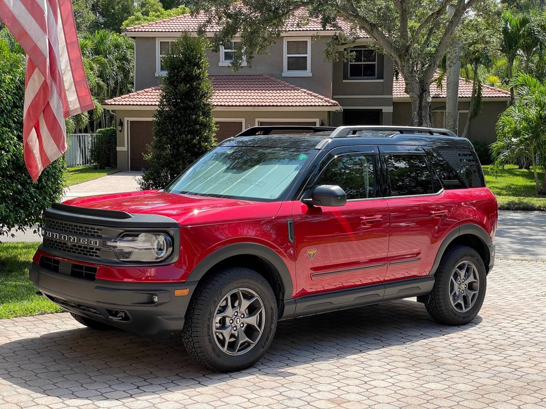 Ford Bronco Sport Aeroskin II hood and side window deflectors b3