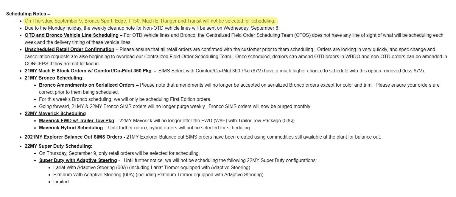 Ford Bronco Sport Bronco Sport Will Not Be Selected For (Production) Scheduling This Week (on 9/9) ford-production-scheduling-9-9-png-