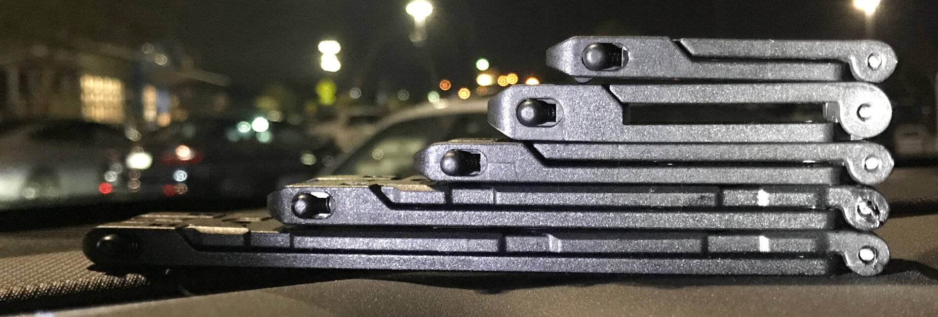 Ford Bronco Sport MOLLE Web (back of front row seats) Sizing Reference Pictures using MOLLE-Lok® connectors IMG_7412