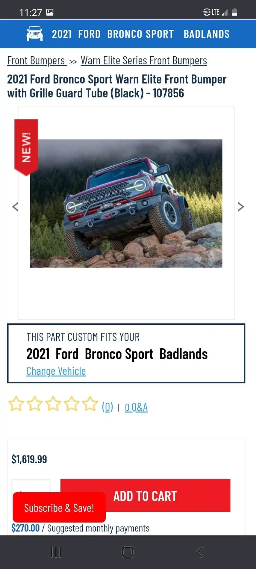 Ford Bronco Sport Front bumper from 4WP Screenshot_20210909-112729_Chrom