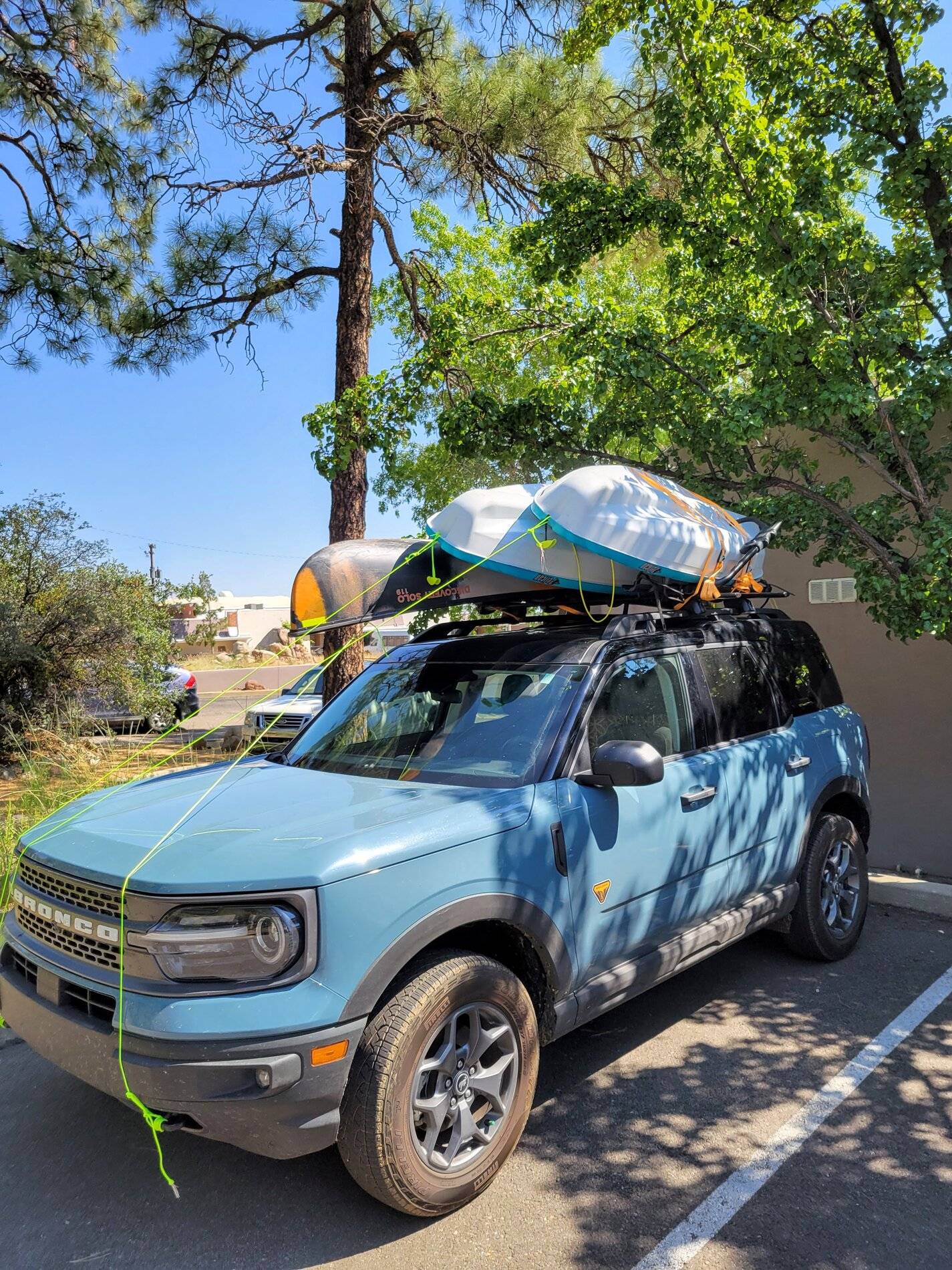 Ford Bronco Sport I love it when a plan comes together... Bronco Sport + solo canoes + teardrop camper 20210910_103236