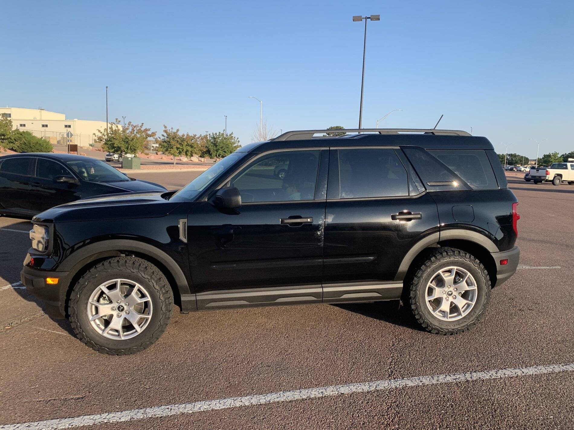 Ford Bronco Sport Powdercoated stock wheels and mounted BFG KO2 - 245/65r17 tires 35DA1839-6A43-480F-8001-7A08AC75C786