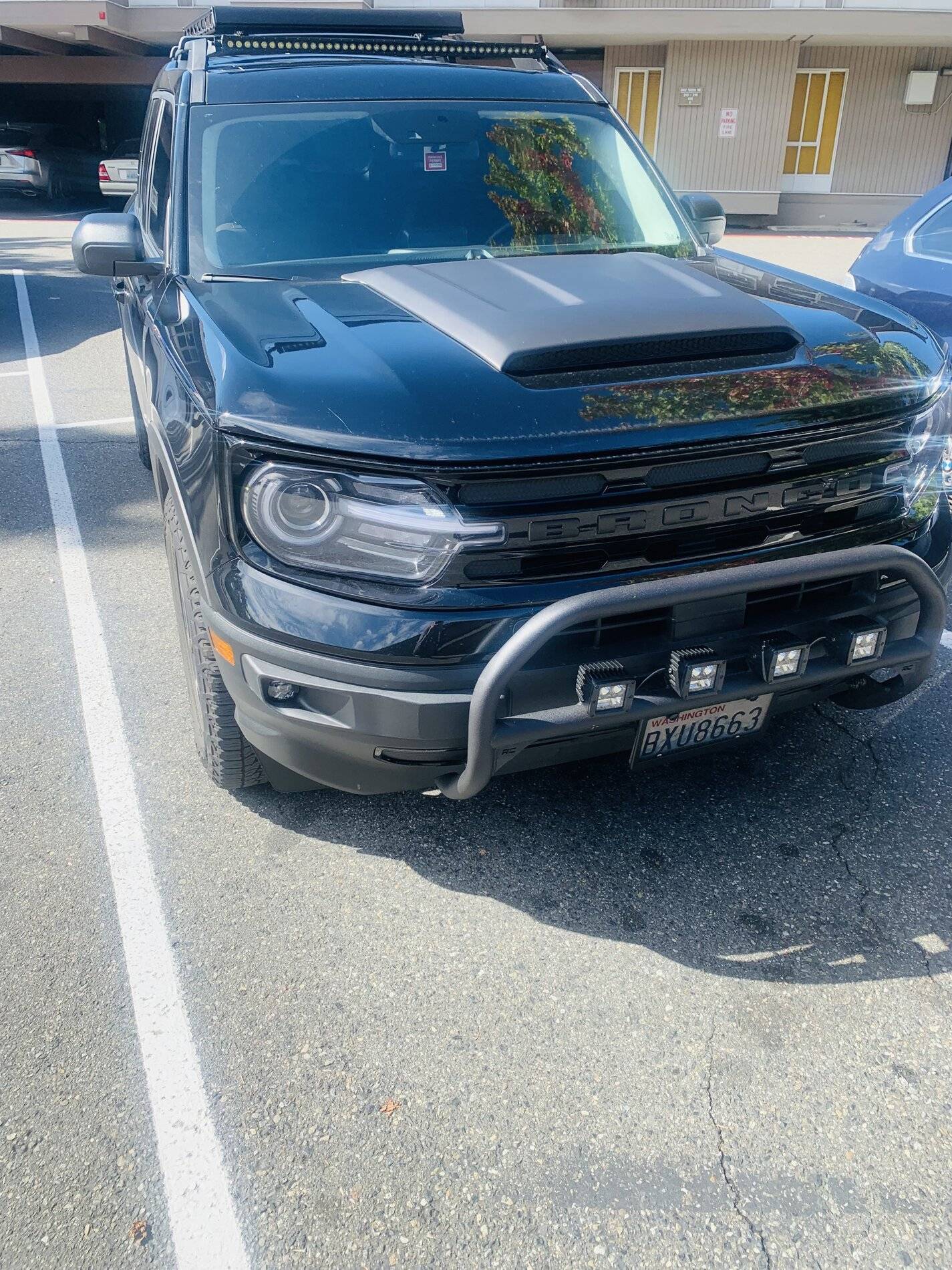 Ford Bronco Sport Meet ‘Gruff’ our Shadow Black Outer Banks: Air Design Hood Scoop, Falken Wildpeak AT Trail 235/65/R18, Debadged, Blacked Out C11E76CA-58CD-4454-BD8A-3F5EC052F54F