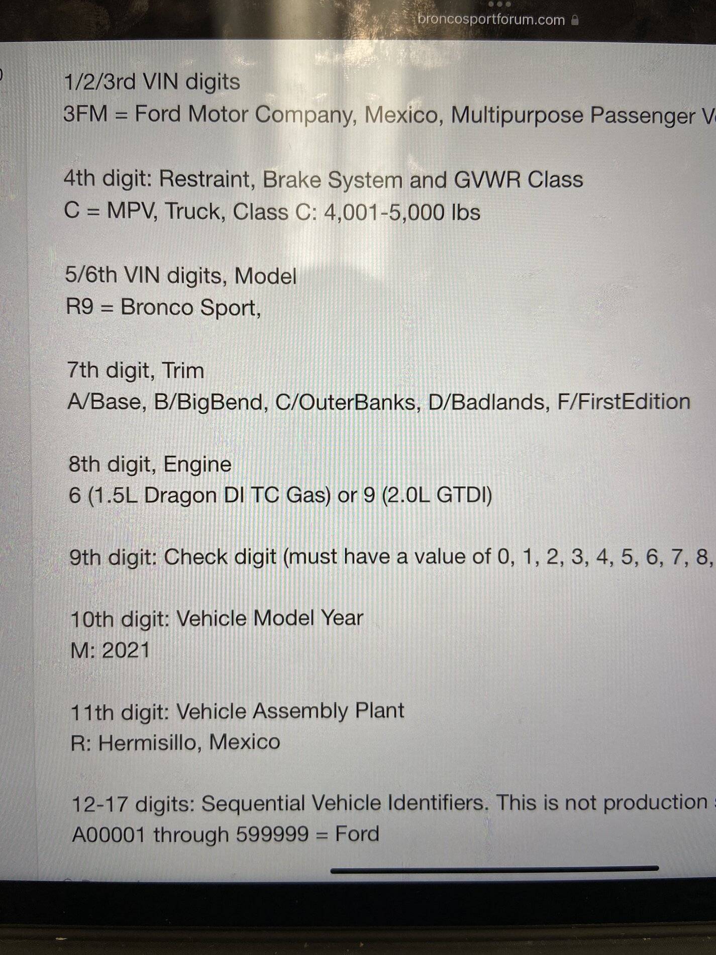 Ford Bronco Sport 2022MY Bronco Sport Dates: Order Acceptance, Scheduling and Production Start 009473FA-78A1-4243-8F7C-FDC27F3A9333
