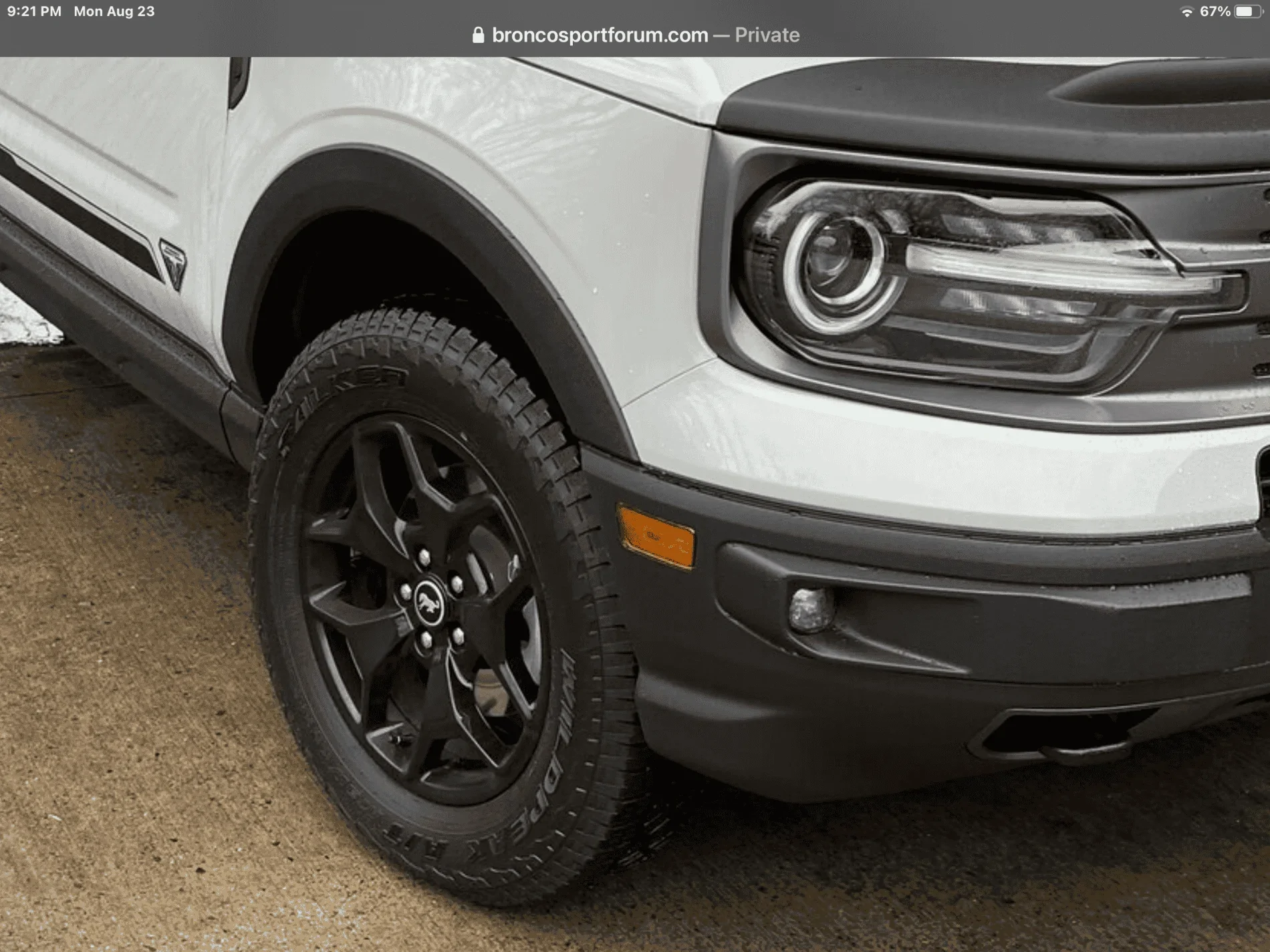 Ford Bronco Sport Looking for a great AT tire for my BL.... F6011E87-8025-466C-B37E-A5694141B455