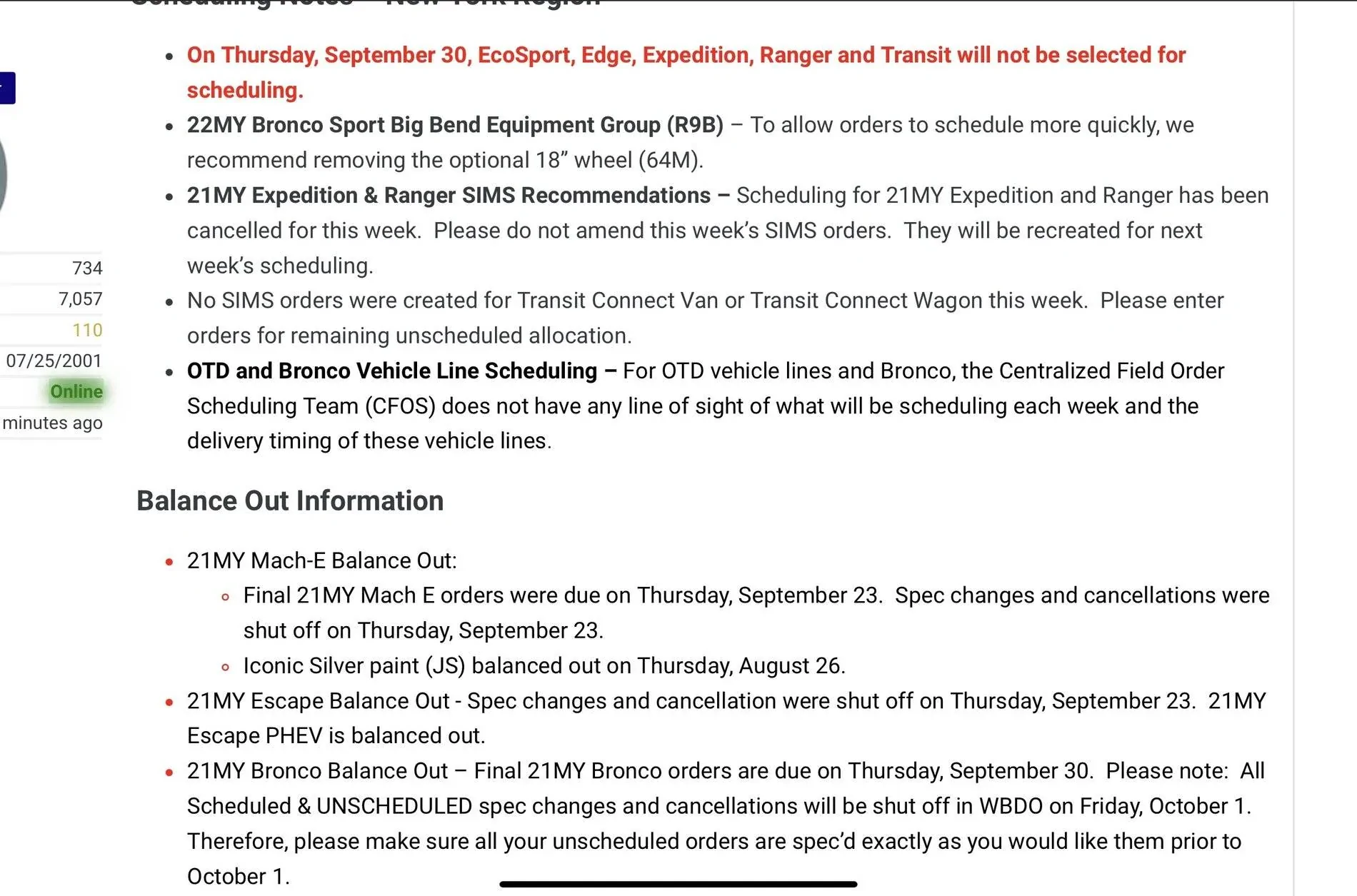 Ford Bronco Sport 2022MY Bronco Sport Dates: Order Acceptance, Scheduling and Production Start 17278046-A6C5-4D61-8585-C0FA0E5A5427