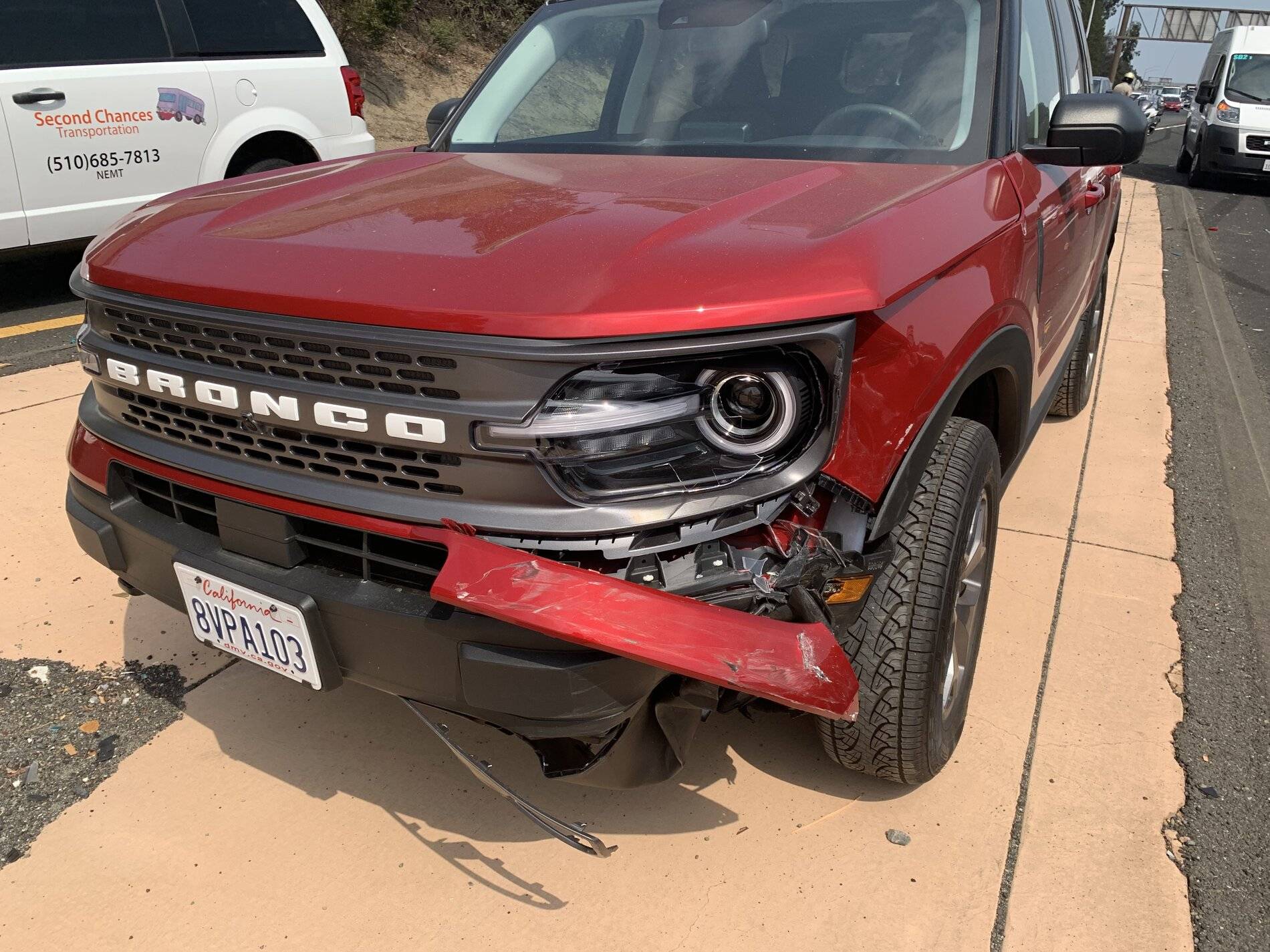 Ford Bronco Sport It gave its life for me. Badlands totaled in four-car freeway crash 5FDB05A9-EE25-435A-82DC-73DDF664D6B4