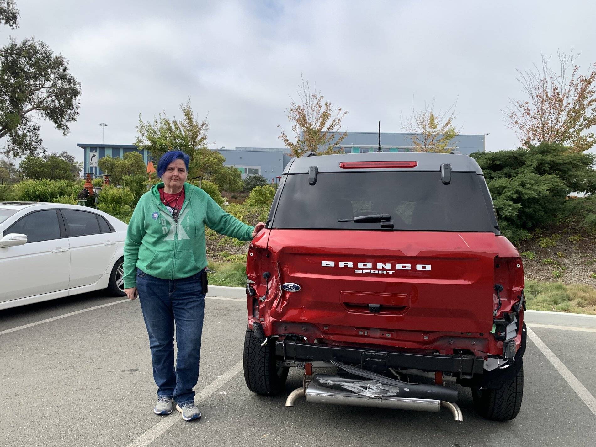 Ford Bronco Sport It gave its life for me. Badlands totaled in four-car freeway crash 71003930-8347-4A41-B473-D78435490DDB