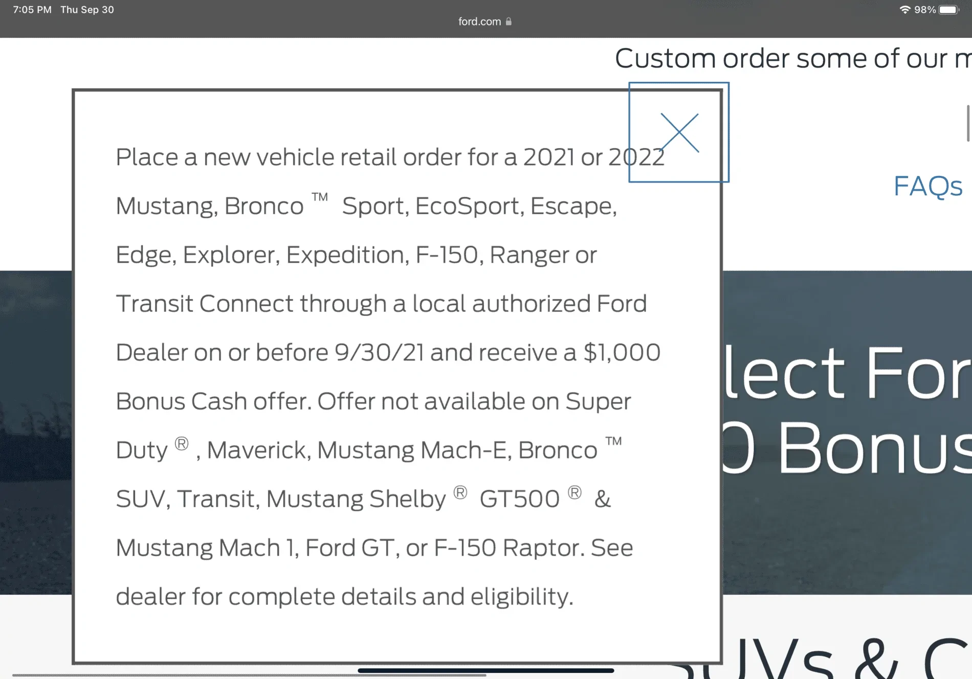 Ford Bronco Sport Made a Deposit on a 2022 3C0EDA5D-9A49-4437-A747-0C2A9F184437