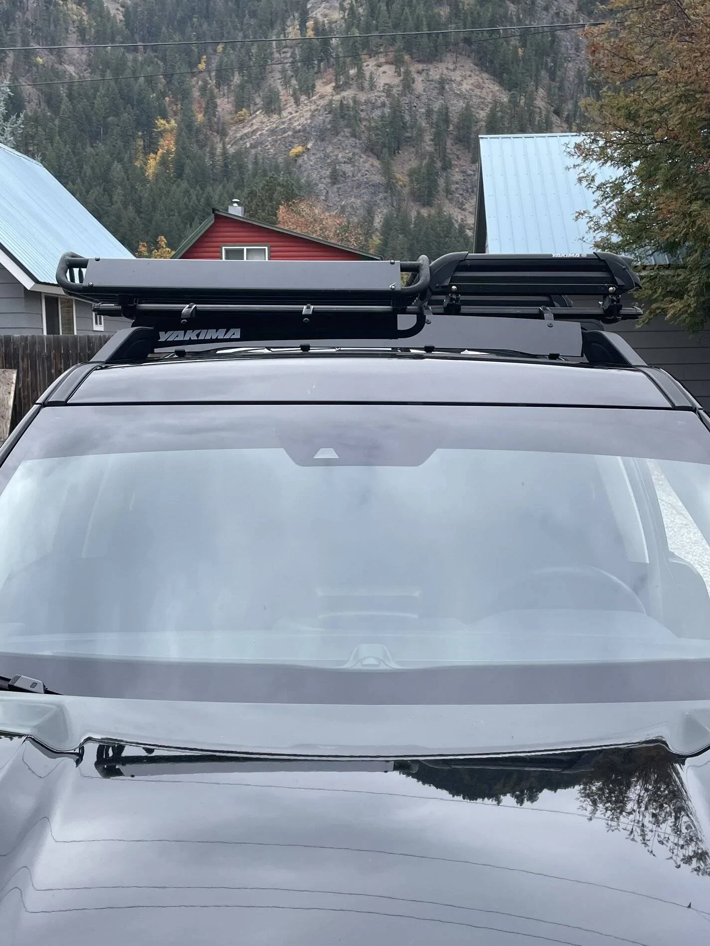 Ford Bronco Sport Roof rack fairing/wind deflector: short to fit within roof rails or long enough to cover crossbar legs C488B228-5481-4F52-8209-B9978C2F1799