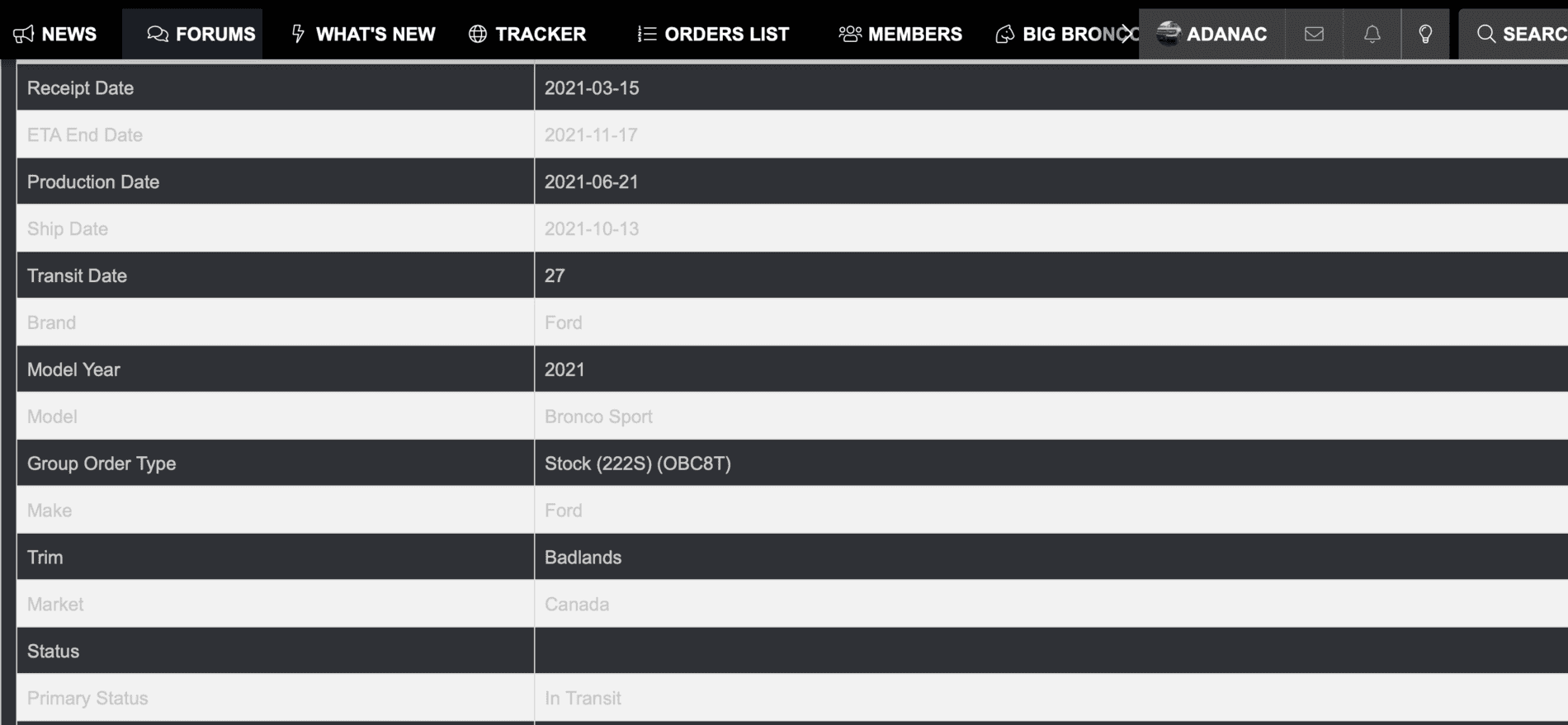 Ford Bronco Sport My Lot Rot BS Badlands.... Screen Shot 2021-10-14 at 1.19.16 PM